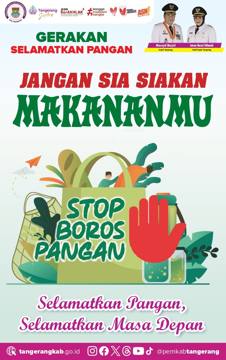Himbauan DPKP Kabupaten Tangerang Stop Boros Pangan