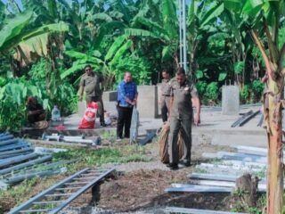 Satpol PP Kota Tangerang Hentikan Sementara Pembangunan BTS Belum Kantongi Ijin