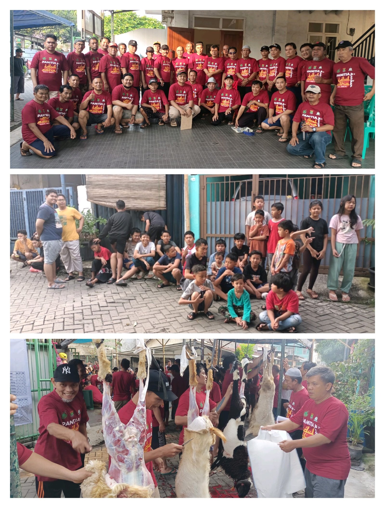 Warga RW 13 Kelapa Dua Sembelih 12 Hewan Kurban di Momen Idul Adha 1446 H