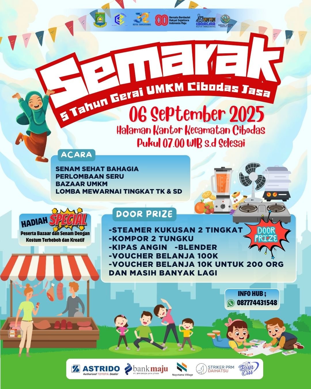 HUT ke-5 Gerai UMKM Cibodas Jasa Siap Meriahkan Warga Cibodas