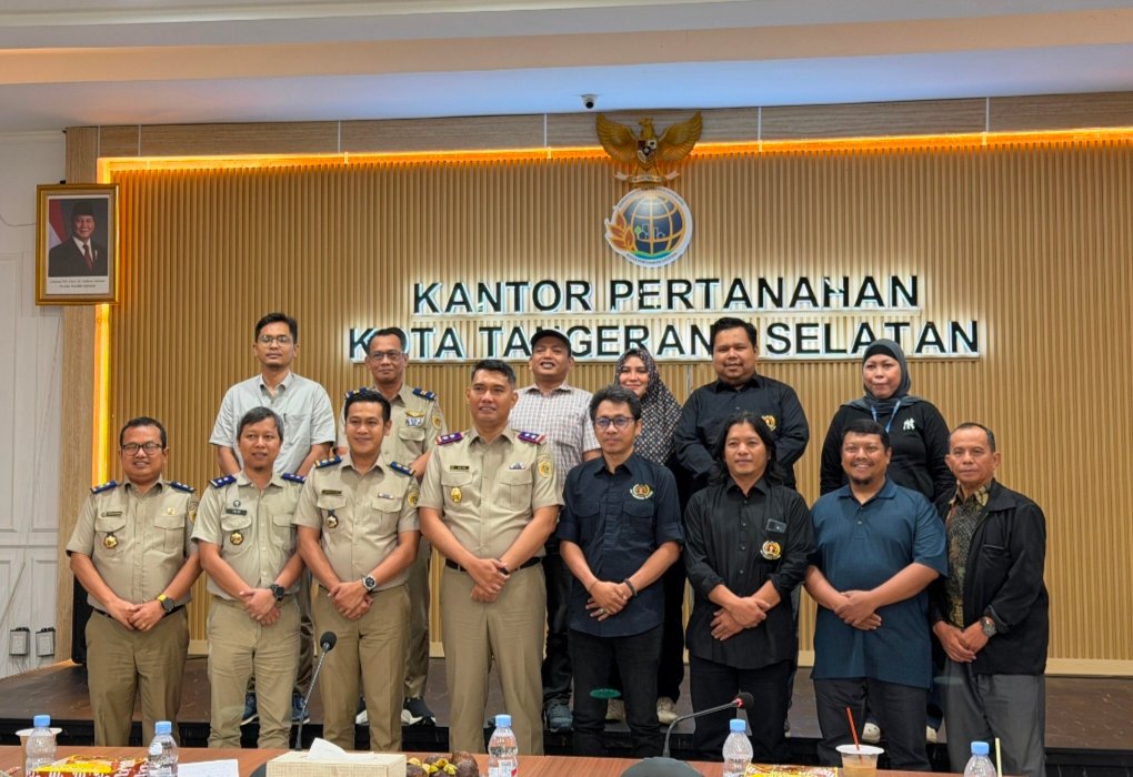 Dorong Transparansi Layanan Pertanahan, Kantah Tangsel Gandeng PWI Kota Tangsel