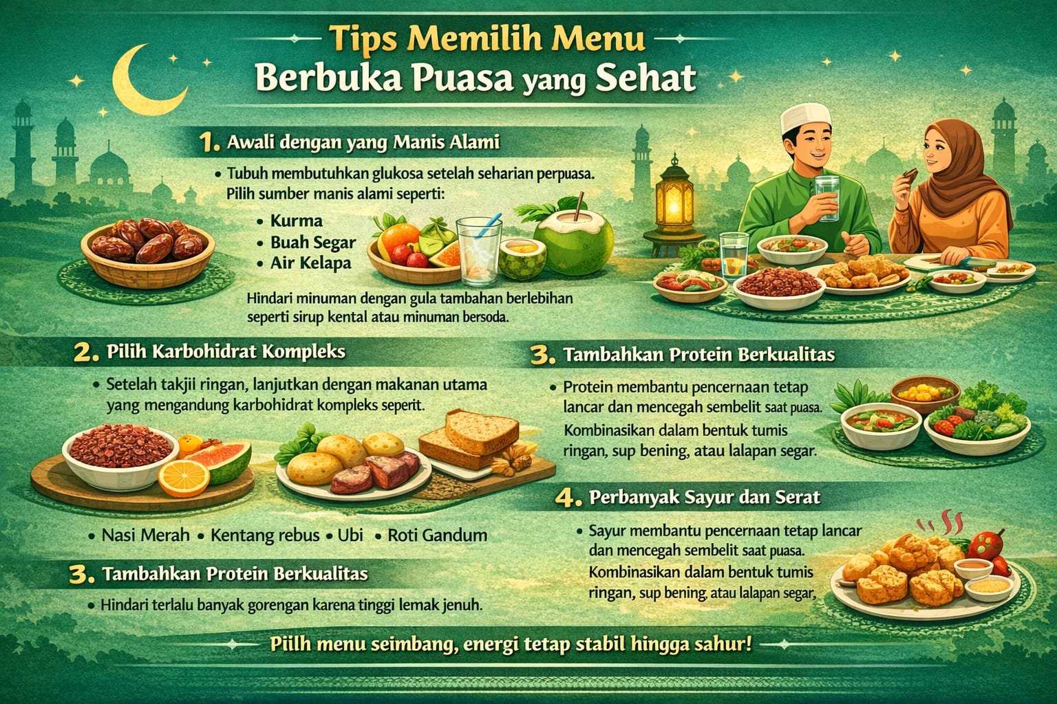 Tips Memilih Menu Berbuka Puasa yang Sehat