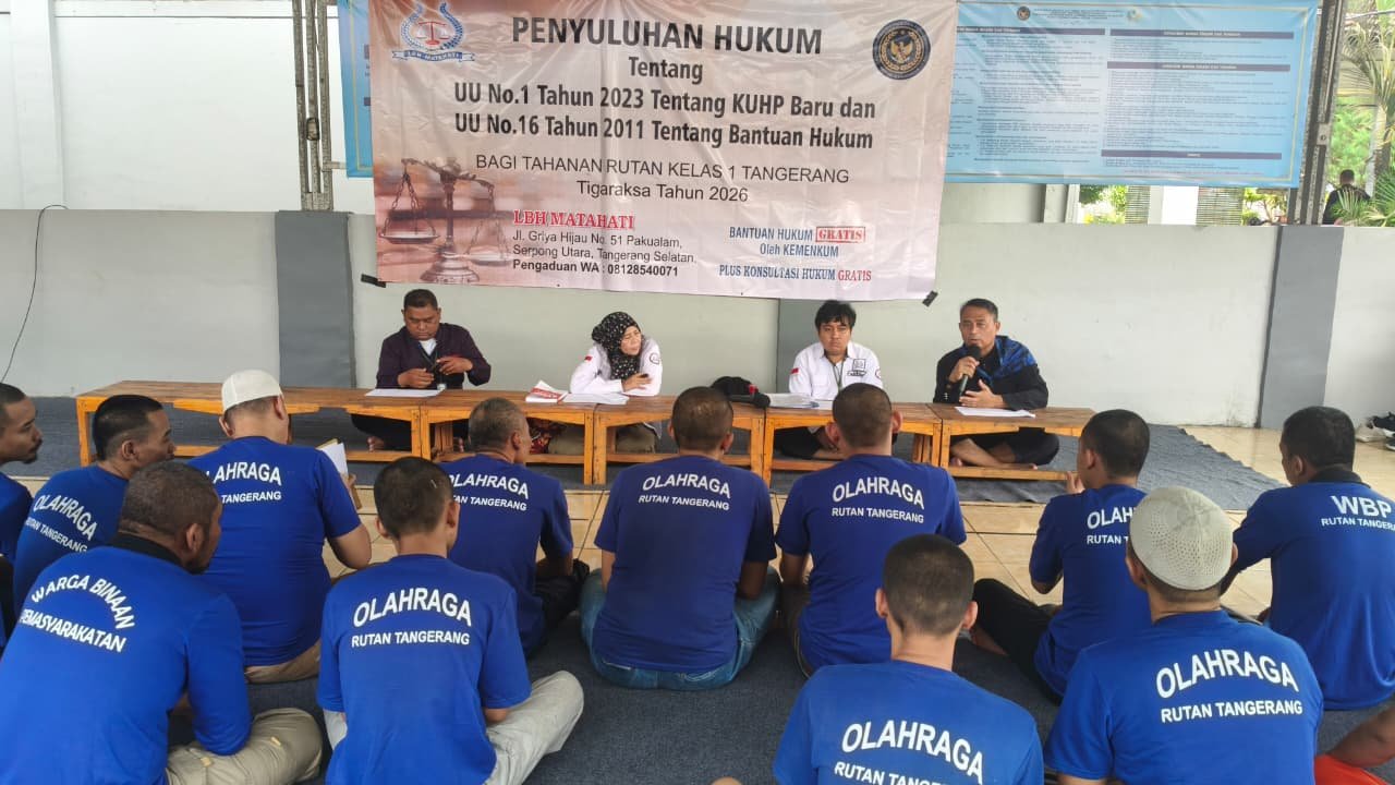 Pastikan Hak Bantuan Hukum Terpenuhi, Rutan Kelas I Tangerang Gelar Penyuluhan Hukum bagi Tahanan