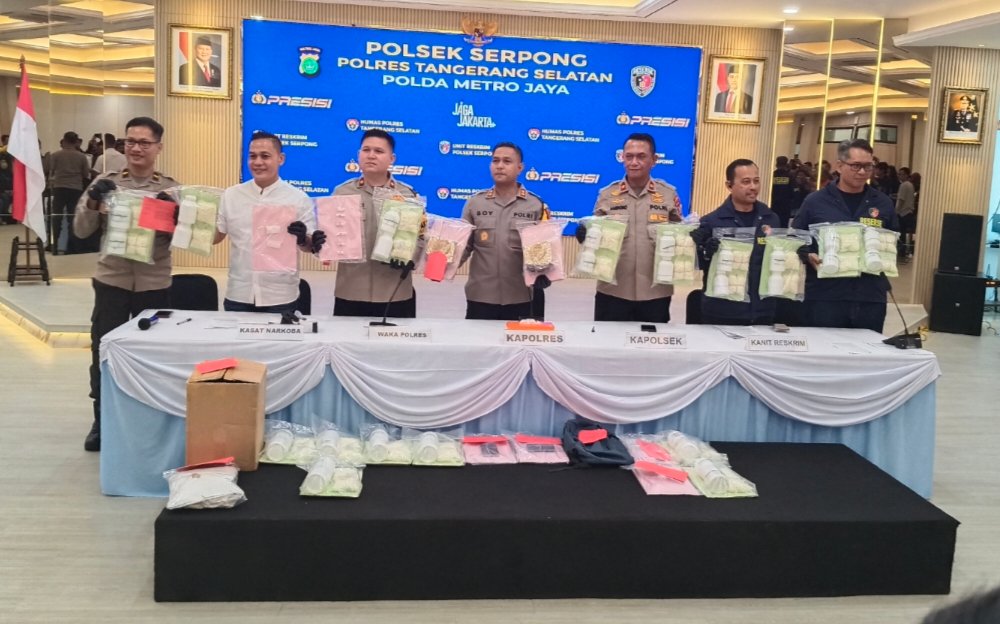 Polsek Serpong Ungkap Jaringan Narkoba, Tangkap Pelaku dan Sita 2 Kg Sabu
