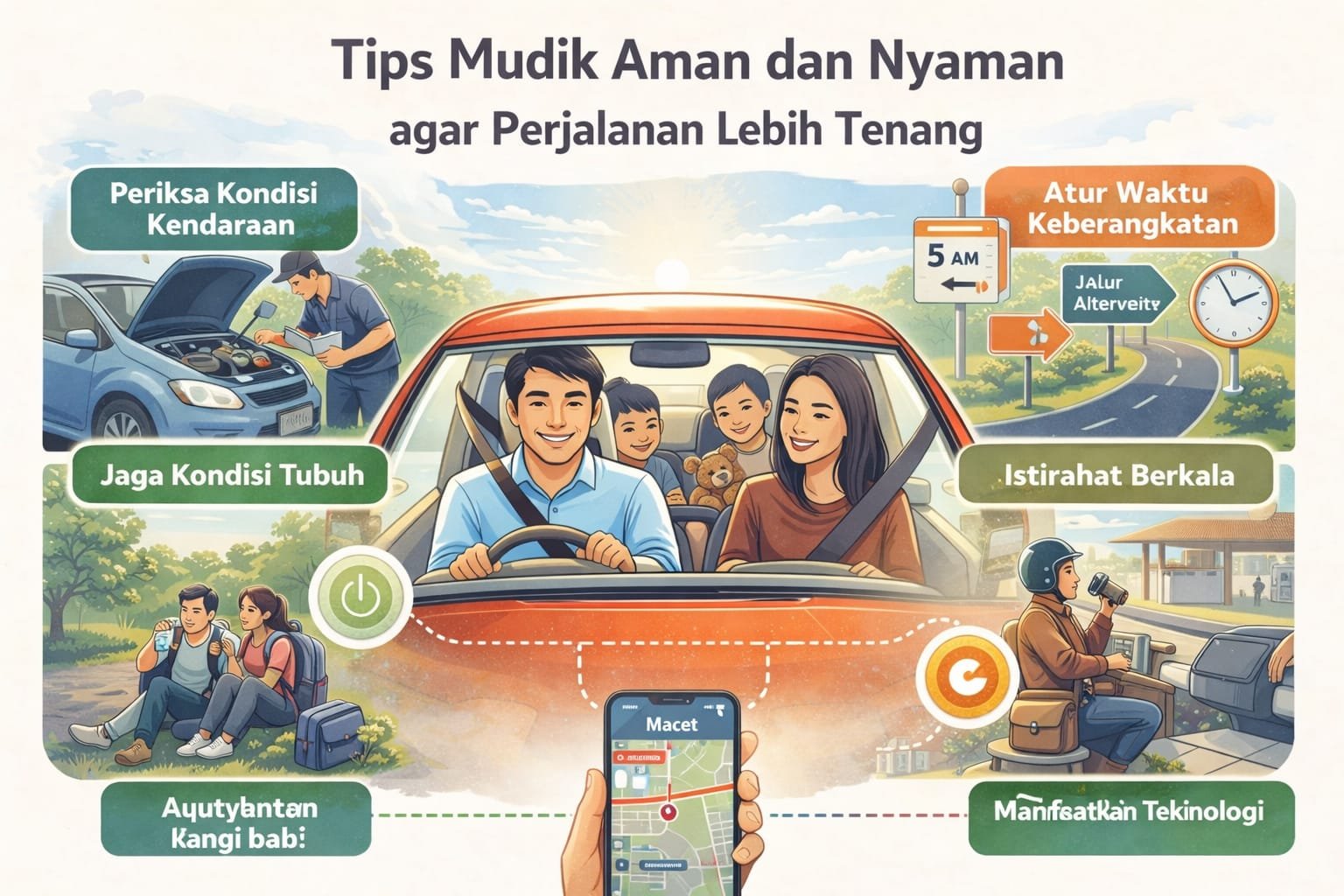 Tips Mudik Aman dan Nyaman agar Perjalanan Lebih Tenang