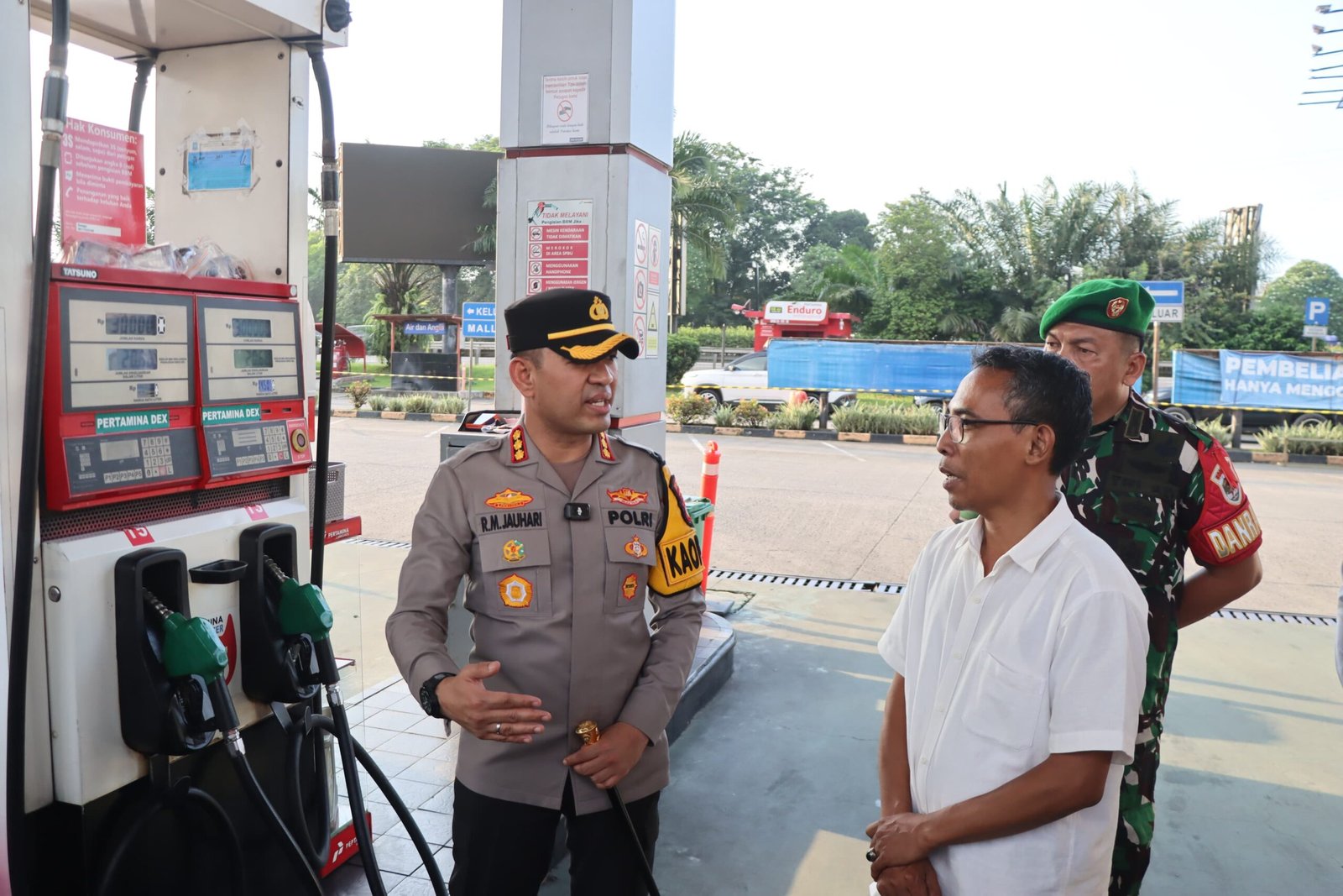 Kapolres Metro Tangerang Kota Pantau Arus Mudik di KM 13,5, Kondisi Lalu Lintas Masih Landai