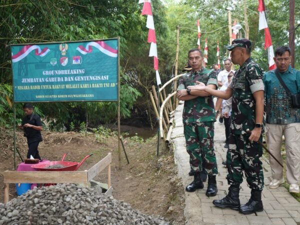 Pangdam Jaya Pimpin Groundbreaking Jembatan Garuda Dan Gentengisasi, Wujud Nyata Negara Hadir Untuk Rakyat