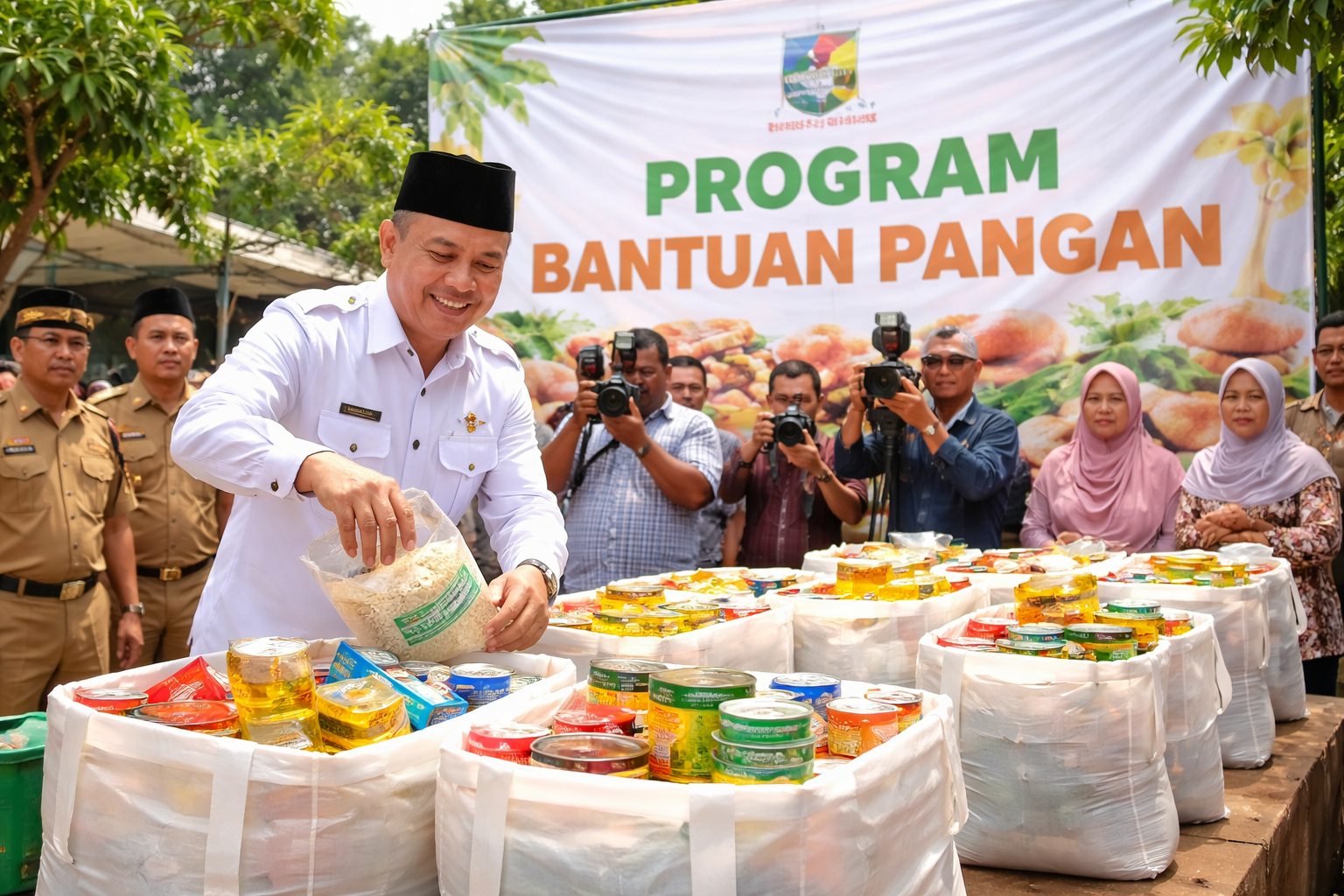Bupati Tangerang Resmikan Program Bantuan Pangan untuk Warga