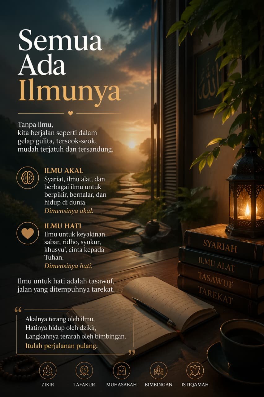 Semua Ada Ilmunya, Bukan Sekedar Tahu