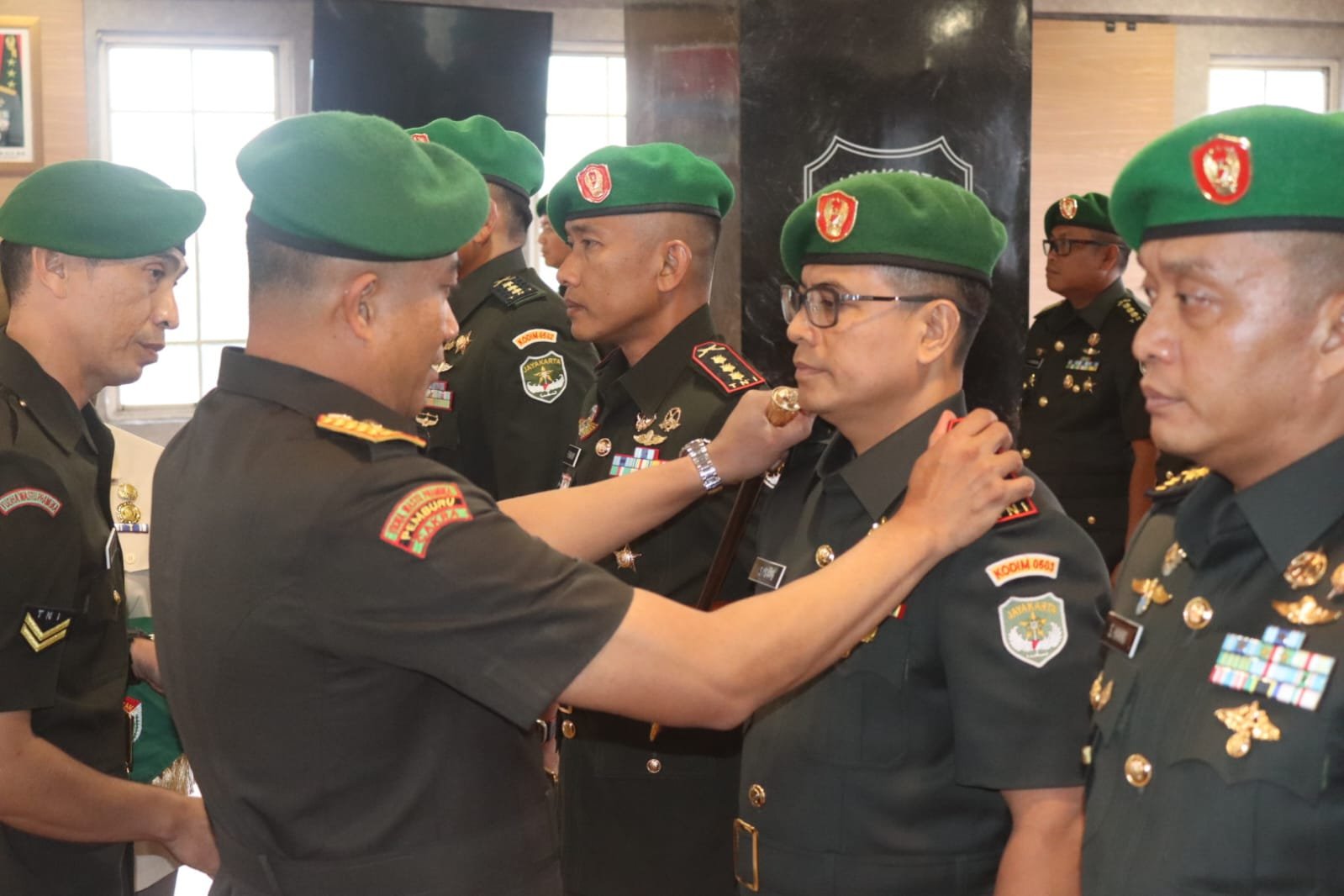 Danrem 052/Wkr Pimpin Sertijab Dandim 0502/JU, Dandim 0503/JB dan Penyerahan Jabatan Kasipers Kasrem 052/Wkr