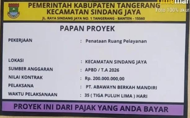 Penataan Ruang Pelayanan Kecamatan Sindang Jaya Digenjot, Wujud Nyata Peningkatan Layanan Publik
