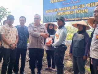 Polres Metro Tangerang Kota Dukung Swasembada Pangan, Lahan Tidur Disulap Jadi Kebun Jagung Pipil