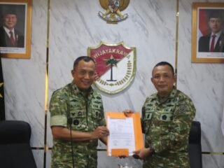 Korem 052/Wijayakrama Terima Kunjungan Tim Wasrik Itjen TNI