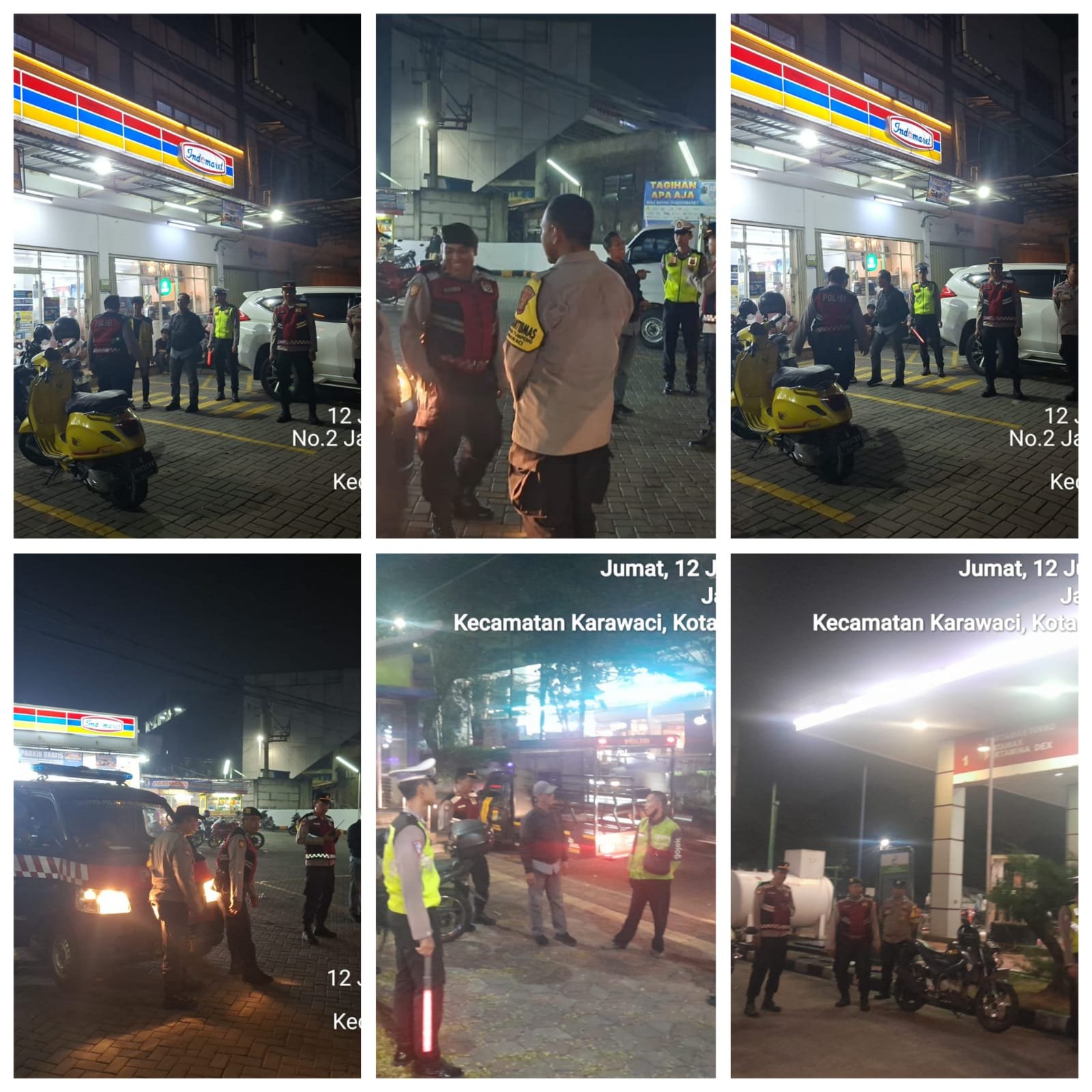 Kapolsek Karawaci Pimpin Patroli Gabungan untuk Jaga Kamtibmas Wilayah