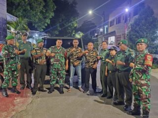 Kodim 0506/Tgr Gelar Patroli Bersama Komduk, Jaga Kondusifitas Cibodas dan Pamulang