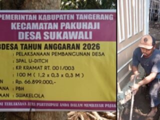 Kualitas Pemasangan U-Ditch Dipertanyakan, Warga Minta Evaluasi Proyek APBDes Sukawali