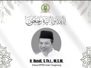 Ketua DPRD Kota Tangerang Rusdi Alam Meninggal Dunia