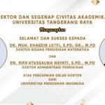 Dua Akademisi UNTARA Raih Gelar Doktor dari UPI Bandung