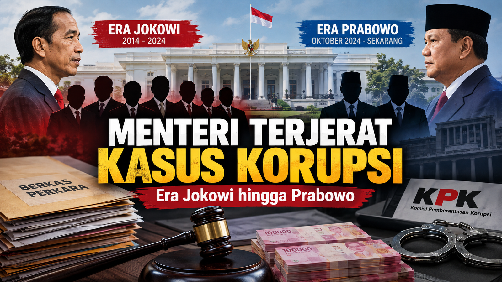 Daftar Menteri Terjerat Kasus Korupsi Era Jokowi hingga Prabowo, Ini Nama-Namanya