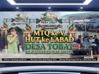 Syiar Islam HUT ke-394 Kabupaten Tangerang, Desa Tobat Gelar MTQ ke-V Libatkan Seluruh Pondok Pesantren
