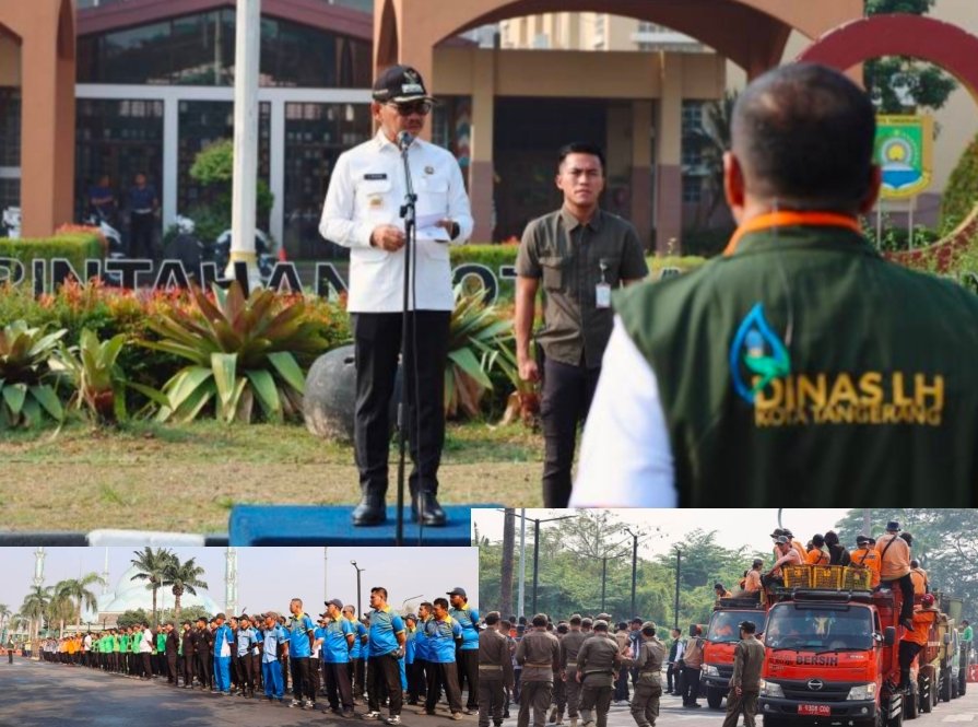 Jaga Kebersihan Kota, Ratusan Petugas Apel Siaga Gerakan Indonesia Asri di Kota Tangerang Jaga Kebersihan Kota, Ratusan Petugas Apel Siaga Gerakan Indonesia Asri di Kota Tangerang
