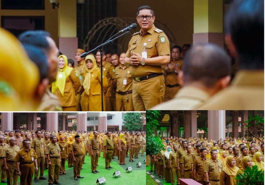 Saat Apel, Maryono Tegaskan ASN soal Ini! Saat Apel, Maryono Tegaskan ASN soal Ini!